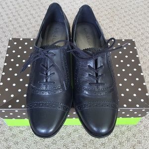 Kelly & Katie Black Leather Oxfords- NIB